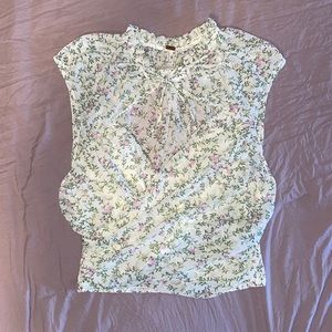 NWOT Free People Floral Top